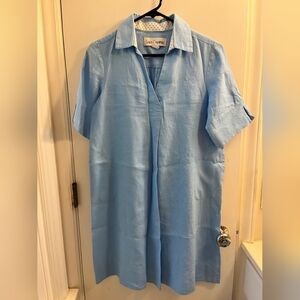 Sara Campbell Blue and White shirt dress